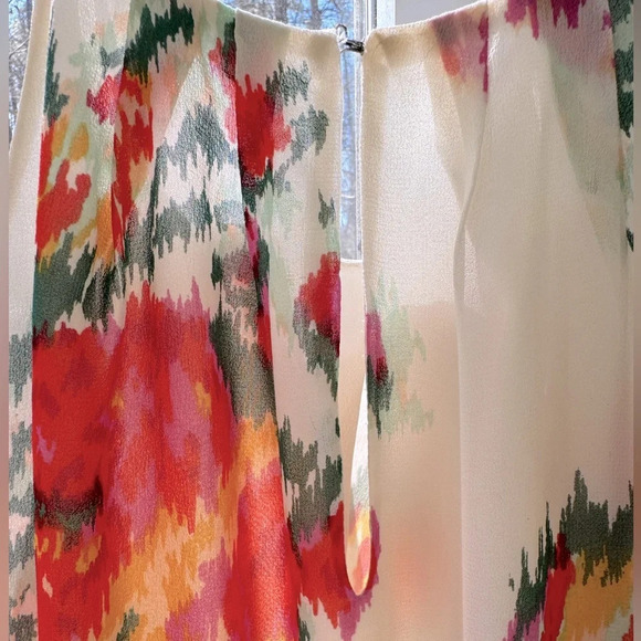 Joie 100% Silk spaghetti strap, halter neckline short dress size small. Flirty. - Picture 7 of 13